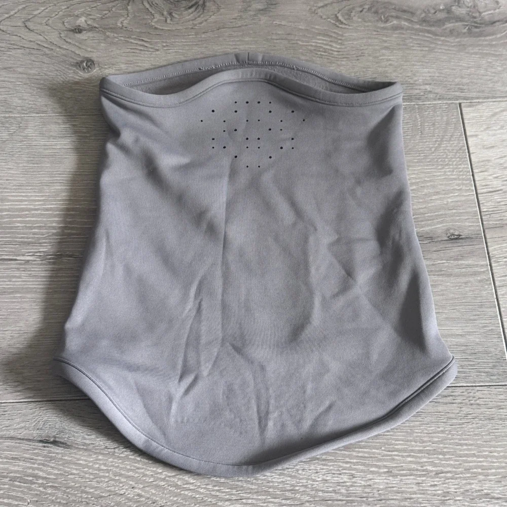 Lululemon Cold Terrain Rulu Tech Fleece Neck Warmer Grey Gaiter One Size Logo